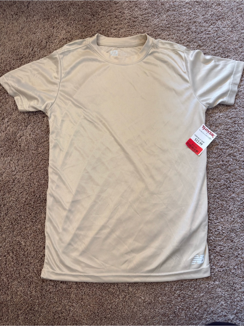New Balance Boys Short Sleeve Crew Tee - Tan